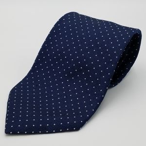 Ralph Lauren Navy Blue w/ White Dots Men's Tie